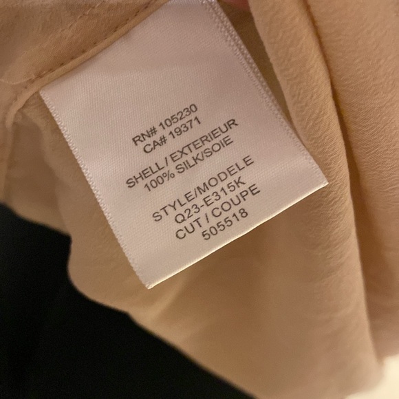 Equipment Cream and Black Long Sleeve Top size S - Picture 5 of 5